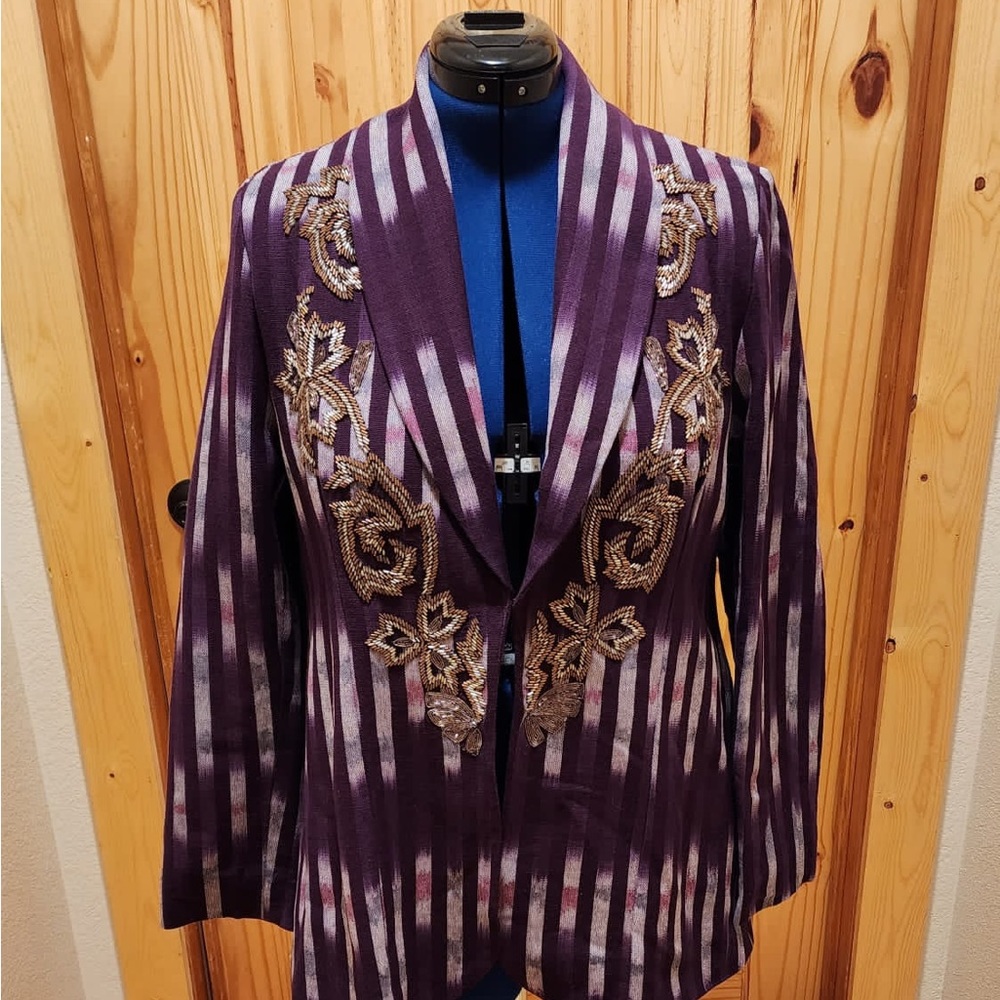 Soft Surroundings Topkapi IKat jacket size L. New never-worn